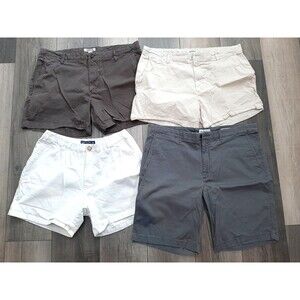 LOT OF 4 PAIR SHORTS GOODFELLOW GOODTHREADS MERIPEX SIZE 38/XL